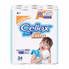 เซลล็อกซ์ พิวริฟาย Cellox purify ซูเปอร์ เอ็กซ์ตร้า  ดับเบิ้ล โรล 24ม้วน
