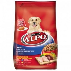 ALPO ชนิดเม็ด สำหรับสุนัขโตทุกสายพันธุ์ รสไก่ ตับและผัก 1.5 kg