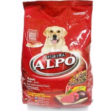 ALPO ชนิดเม็ด สำหรับสุนัขโตทุกสายพันธุ์ รสเนื้อวัว ตับ และผัก 3 kg