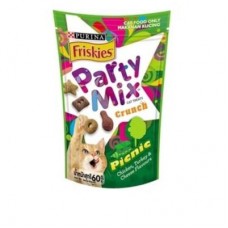 Friskies Party Mix ขนมแมว สูตรปิคนิค รสไก่ ไก่งวง และชีส 60 กรัม