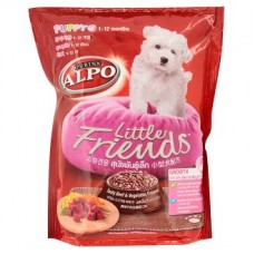 ALPO Puppy ชนิดเม็ด สำหรับลูกสุนัขพันธุ์เล็ก รสเนื้อวัวและผัก 450 กรัม