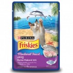 Friskies ชนิดเปียก สำหรับแมวโต สูตรปลาทู 80 กรัม