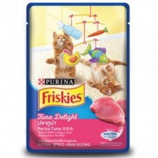 Friskies Kitten ชนิดเปียก สำหรับลูกแมว รสปลาทูน่า 80 กรัม