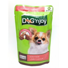 ด็อก เอ็นจอย Dog 'n Joy อาหารเปียกสำหรับสุนัข รสเนื้อแกะ 120 กรัม
