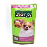 ด็อก เอ็นจอย Dog 'n Joy อาหารเปียกสำหรับสุนัข รสไก่งวง 120 กรัม