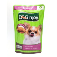 ด็อก เอ็นจอย Dog 'n Joy อาหารเปียกสำหรับสุนัข รสไก่งวง 120 กรัม