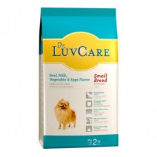 Dr. LuvCare ชนิดเม็ด สำหรับสุนัขโตพันธุ์เล็ก รสเนื้อ นม ผักและไข่ 2 kg