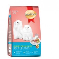 SmartHeart Kitten ชนิดเม็ด สำหรับลูกแมว รสไก่ ปลา ไข่และนม 1.1 kg