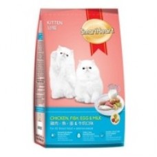 SmartHeart Kitten ชนิดเม็ด สำหรับลูกแมว รสไก่ ปลา ไข่และนม 450 กรัม