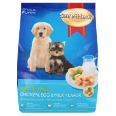 SmartHeart ชนิดเม็ด สำหรับลูกสุนัข รสไก่ ไข่และนม 500 กรัม