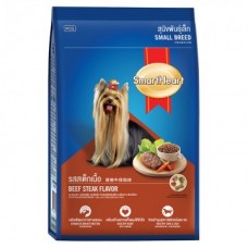 SmartHeart ชนิดเม็ด สำหรับสุนัขพันธุ์เล็ก รสสเต็กเนื้อ 2.6 kg