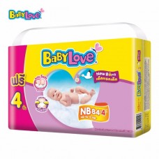 เบบี้เลิฟ Baby Love Easy Tape ไซส์ NB ห่อ 84+4 ชิ้น