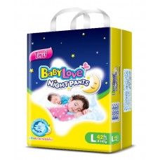 เบบี้เลิฟ Baby Love Night Pants ไซส์ L ห่อ 42 ชิ้น