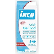 อินโก้ Inco แผ่นรองซับชนิดเจล สำหรับผู้ใหญ่ Size 45x60 cm. แพ็ค 10 แผ่น