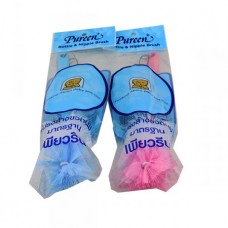 เพียวรีน Pureen แปรงล้างขวดนมเด็กทรงมาตรฐาน คละสี