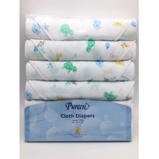 เพียวรีน Pureen Cloth Diapers ผ้าอ้อมสาลู cotton 100% Size 29x29 แพ็ค 6 ชิ้น