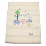 เพียวรีน Pureen แผ่นยางธรรมชาติรองนอนอัดลม Friend Elephant ขนาด 45 × 60 cm.