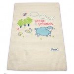 เพียวรีน Pureen แผ่นยางธรรมชาติรองนอนอัดลม ลาย Friend Sheep ขนาด 45x60 cm.