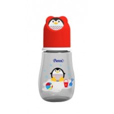 เพียวรีน Pureen ขวดนม ZOO 5 oz. ลายแพนกวิน สีแดง
