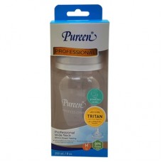 เพียวรีน Pureen ขวดนม Professional Tritan คอกว้าง 8 oz. พร้อมจุก Natural Plus