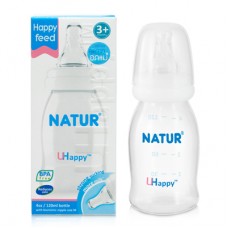 เนเจอร์ Natur ขวดนม  UHappy 4 oz. ไซส์M สำหรับ 3 เดือนขึ้นไป 