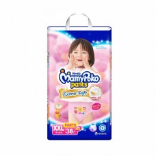 มามี่โพโค Mamy Poko Pants Extra Soft  ไซส์ XXL สำหรับเด็กผู้หญิง ห่อ 38 ชิ้น (กางเกง)