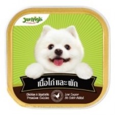 Jerhigh ชนิดเปียก รสเนื้อไก่และผัก 100 g