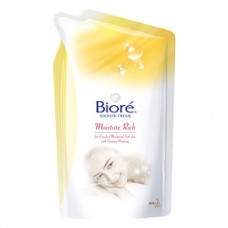 Biore Shower Cream Moisture Rich 220 ml ถุงเติม