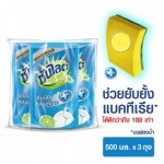 ซันไลต์ Sunlight แอนตี้แบค ผลิตภัณฑ์ล้างจาน 500มล.  x 3 ถุง