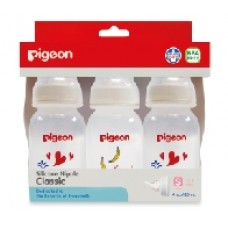 พีเจ้น Pigeon ขวดนม RPP โมเดิร์น 4 oz จุกคลาสสิค ไซส์ S แพ็ค 3 สำหรับ 0-3 เดือน