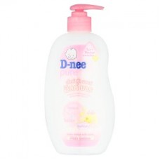 ดีนี่ D-nee เพียว ครีมอาบน้ำ สูตรน้ำนมและโยเกิร์ต Pink Cotton 380 มล.