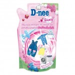ดีนี่ D-nee ผลิตภัณฑ์ซักผ้าเด็ก ดีนี่ ไลฟ์ลี่ สำหรับซักเครื่อง ถุงเติม 600 มล.