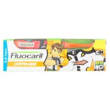 ฟลูโอคารีล Fluocaril ยาสีฟันสำหรับเด็กอายุ  2-6 ปีขึ้นไป  กลิ่นออเร้นจ์  65กรัม