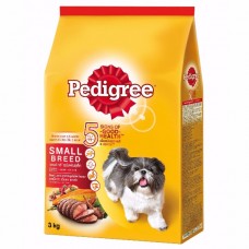 Pedigree ชนิดเม็ด รสเนื้อวัว เนื้อแกะและผัก 480 g สำหรับสุนัขพันธุ์เล็ก