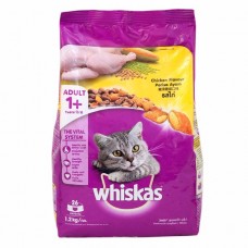 Whiskas ชนิดเม็ด รสไก่ 1.2 kg สูตรแมวโต