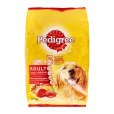 Pedigree ชนิดเม็ด รสเนื้อวัวและผัก 10 kg สำหรับสุนัขโตเต็มวัย