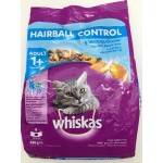 Whiskas ชนิดเม็ด สูตรควบคุมก้อนขน 450 g สำหรับอายุ 1 ปี ขึ้นไป