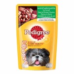 Pedigree ชนิดเปียก รสเนื้อวัวและไก่ชิ้นในน้ำเกรวี่ 130 g