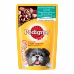 Pedigree ชนิดเปียก รสไก่และตับชิ้นในน้ำเกรวี่ 130 g