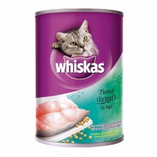 Whiskas ชนิดเปียก รสปลาทูน่า 400 g สำหรับแมวโตอายุ 1 ขึ้นไป