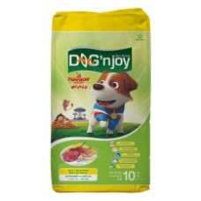 ด็อก เอ็นจอย Dog'n Joy ชนิดเม็ด สำหรับสุนัขโตพันธุ์เล็ก รสเนื้อและตับ 10 kg