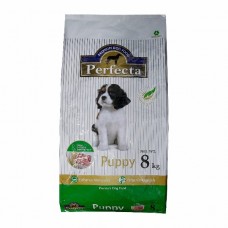 เพอร์เฟคต้า Perfecta Puppy ชนิดเม็ด สำหรับลูกสุนัขทุกสายพันธุ์ สูตรไก่และข้าวหอมมะลิ 8 kg