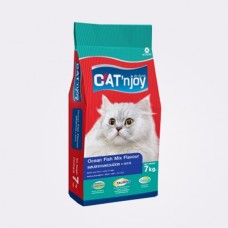 แคท เอ็นจอย Cat'n Joy ชนิดเม็ด สำหรับแมวโต ทุกสายพันธุ์ อายุ 1 ปีขึ้นไป รสปลาทะเลรวมมิตร 7 kg