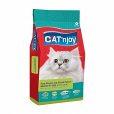 แคท เอ็นจอย Cat'n Joy ชนิดเม็ด สำหรับแมวโต ทุกสายพันธุ์ อายุ 1 ปีขึ้นไป รสปลาทูน่า ไก่ และกุ้ง 1.5 kg