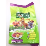 ด็อก เอ็นจอย Dog'n Joy ชนิดเม็ด สำหรับลูกสุนัขทุกสายพันธุ์ รสเนื้อตับอบนมเนย 1.3 kg
