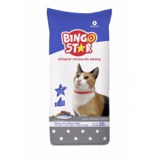 บิงโกสตาร์ BINGO STAR ชนิดเม็ด สำหรับแมวโตอายุ 1 ปีขึ้นไป รสปลาทู 20 kg