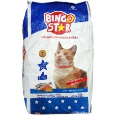บิงโกสตาร์ BINGO STAR สำหรับแมวโตอายุ 1 ปีขึ้นไป รสซีฟูด 20 kg