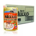 Nekko รสทูน่าหน้าปลาโออบแห้งในเจลลี่ 70 g ต่อซอง จำนวน 12 ซอง