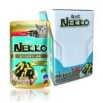 Nekko ชนิดเปียก รสปลาทูน่าหน้าสาหร่ายและไข่ตุ๋น 70 g ต่อซอง จำนวน 12 ซอง