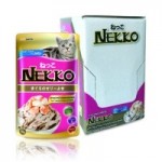 Nekko รสปลาทูน่าหน้ากุ้งและหอยเชลล์ 70 g ต่อซอง จำนวน 12 ซอง